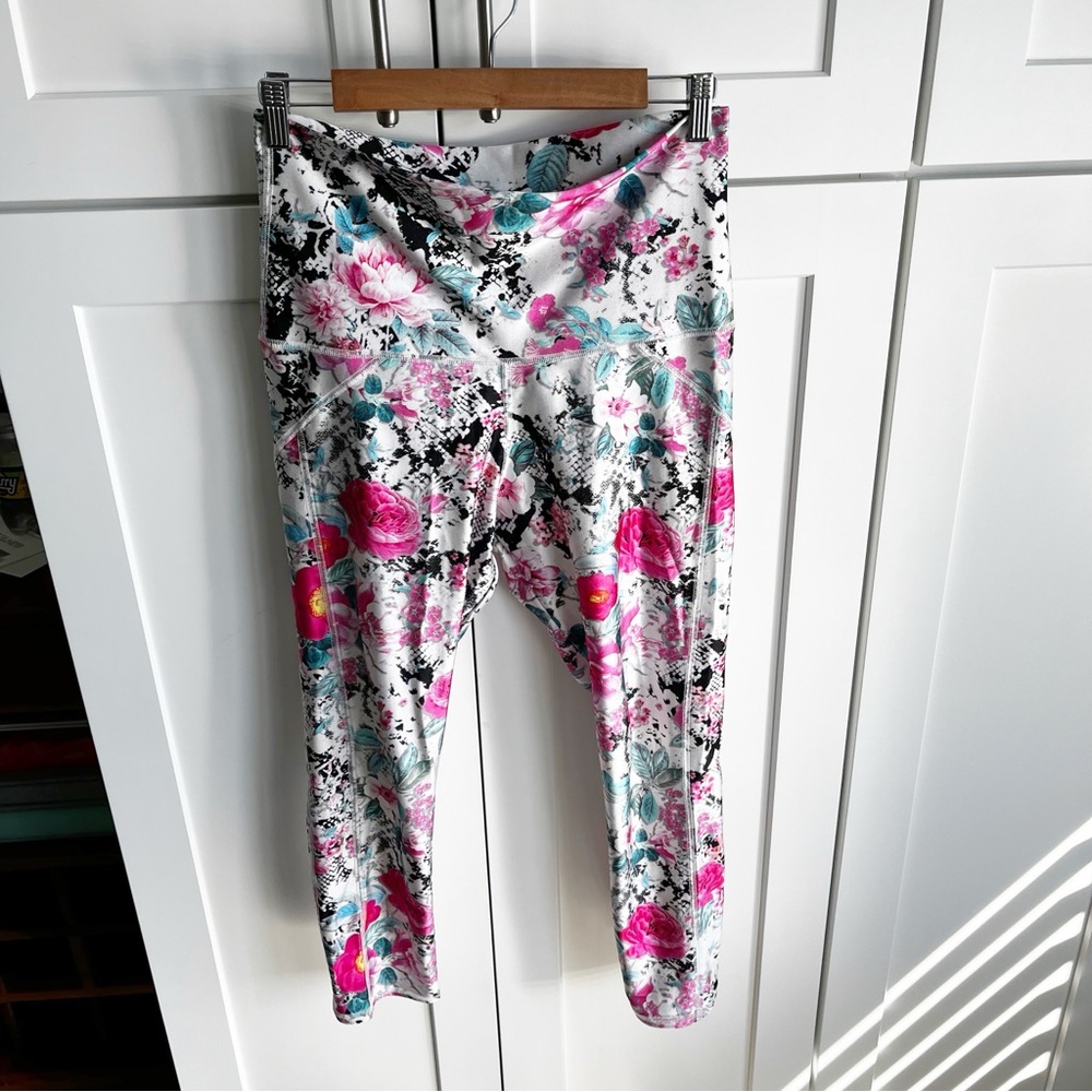 Emily Hsu made in the USA floral leggings size large